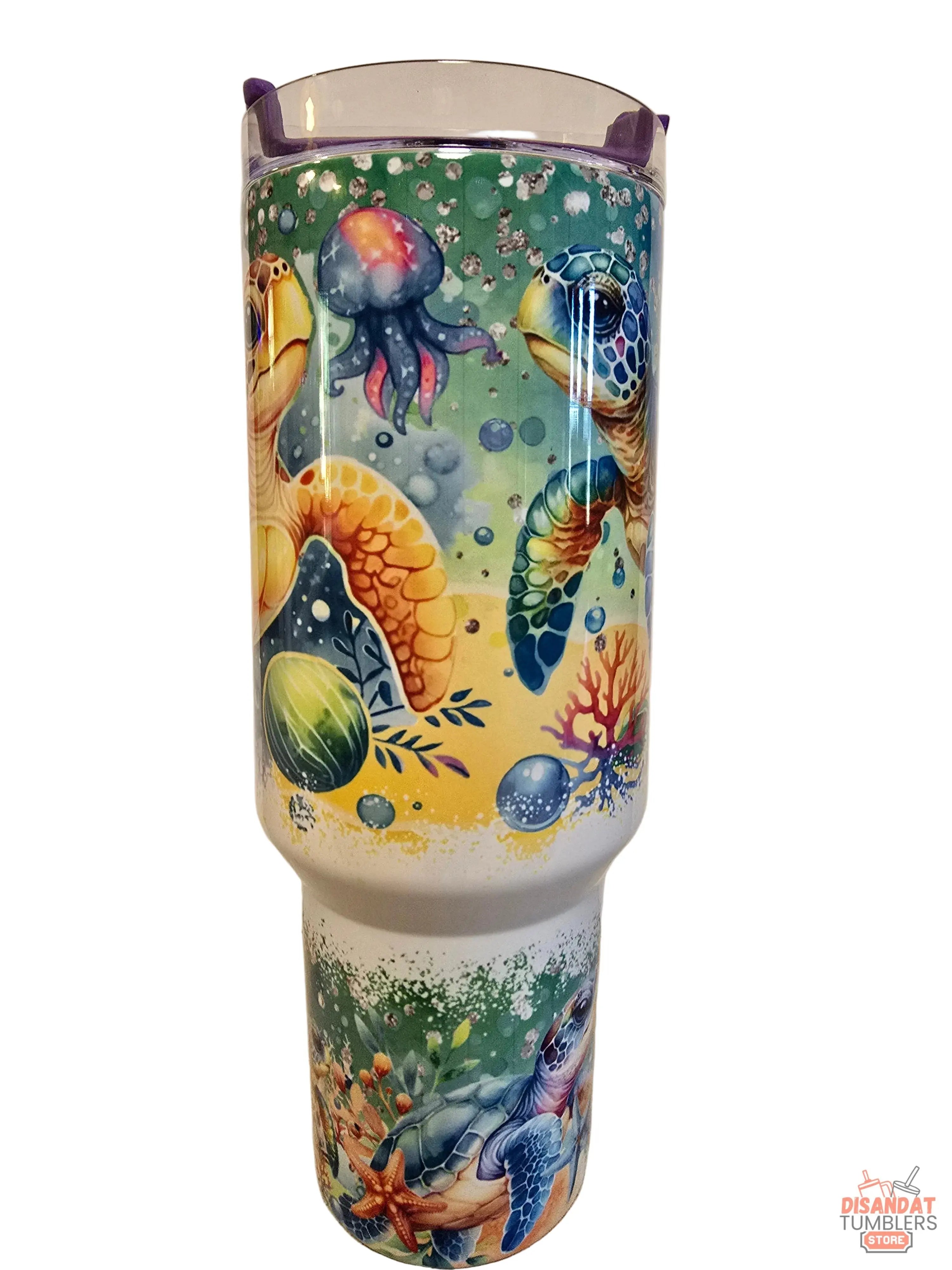 Sea Turtle 🐢 40oz Tumbler Dis An Dat Tumbler Store