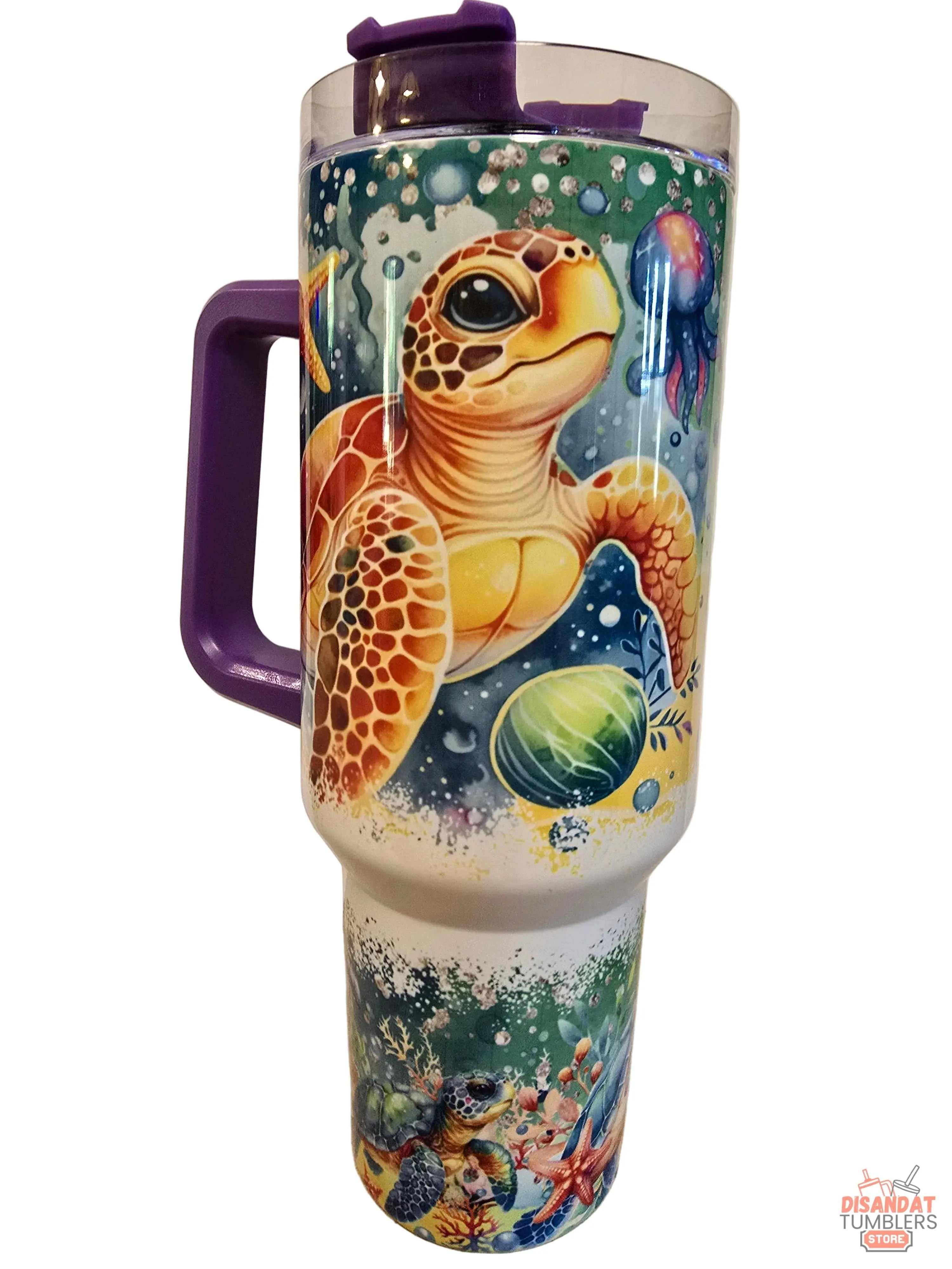 Sea Turtle 🐢 40oz Tumbler Dis An Dat Tumbler Store