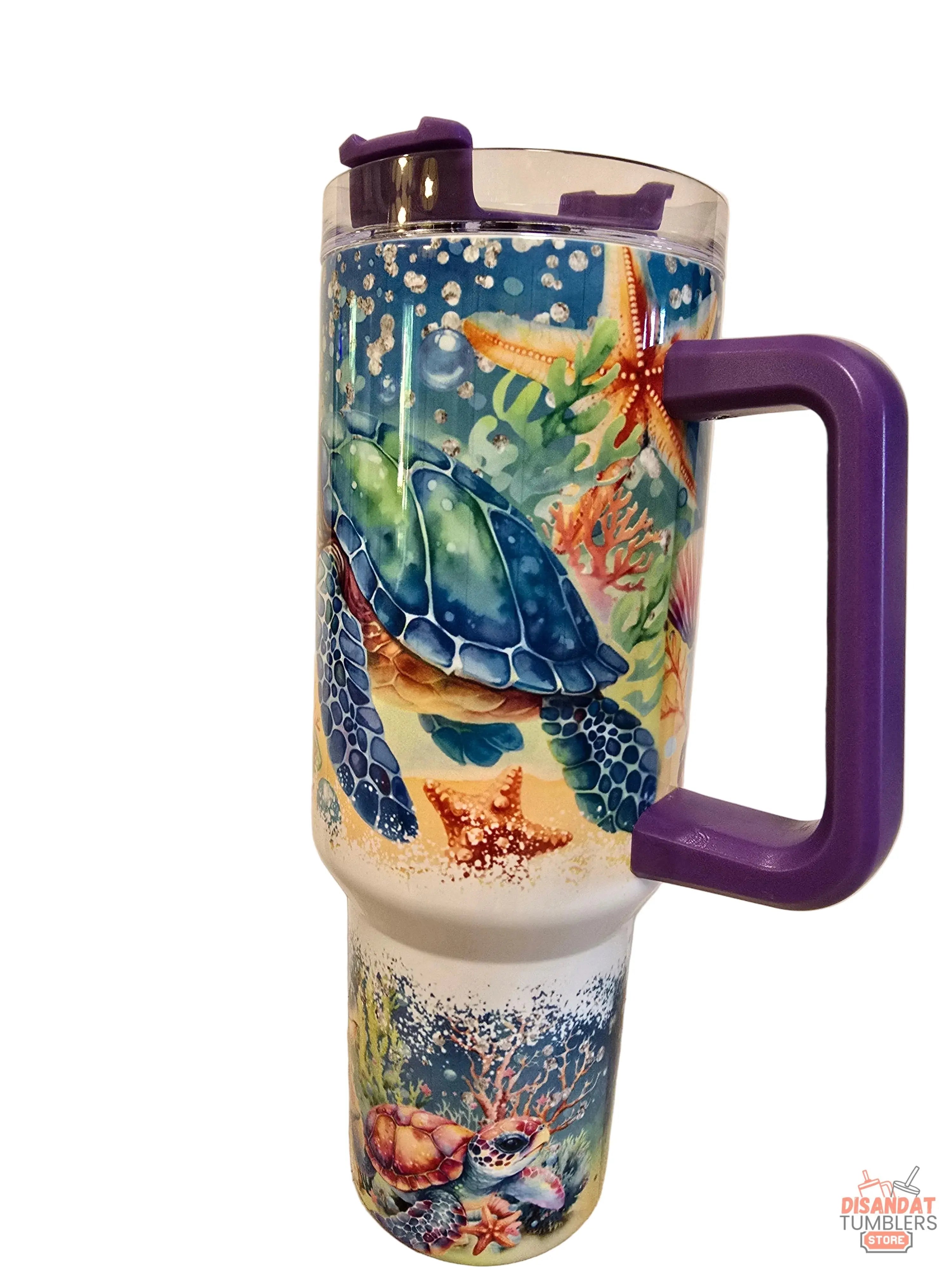 Sea Turtle 🐢 40oz Tumbler Dis An Dat Tumbler Store