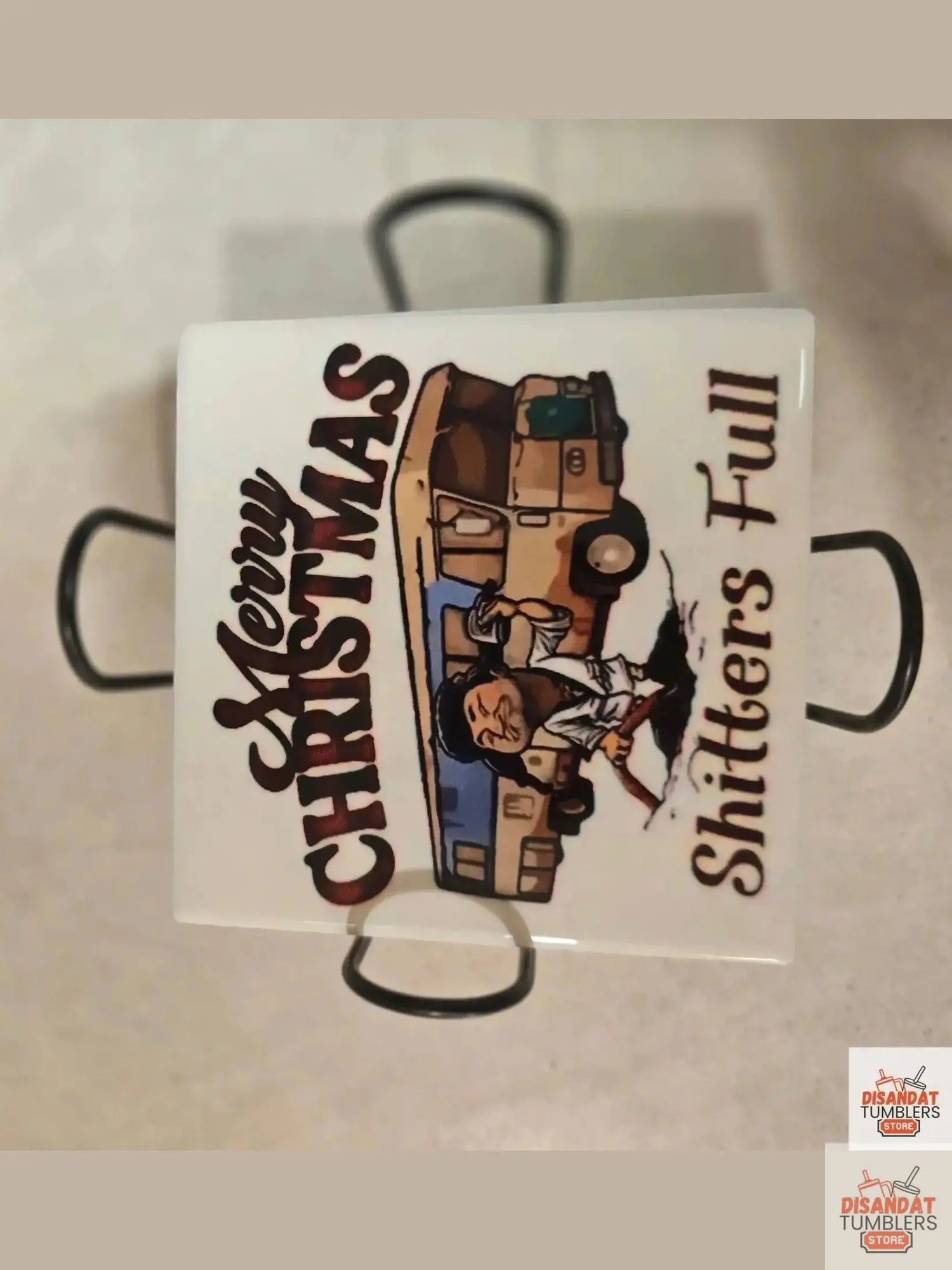Shitters Full 4-inch Christmas 🎄 Coasters Dis An Dat Tumbler Store