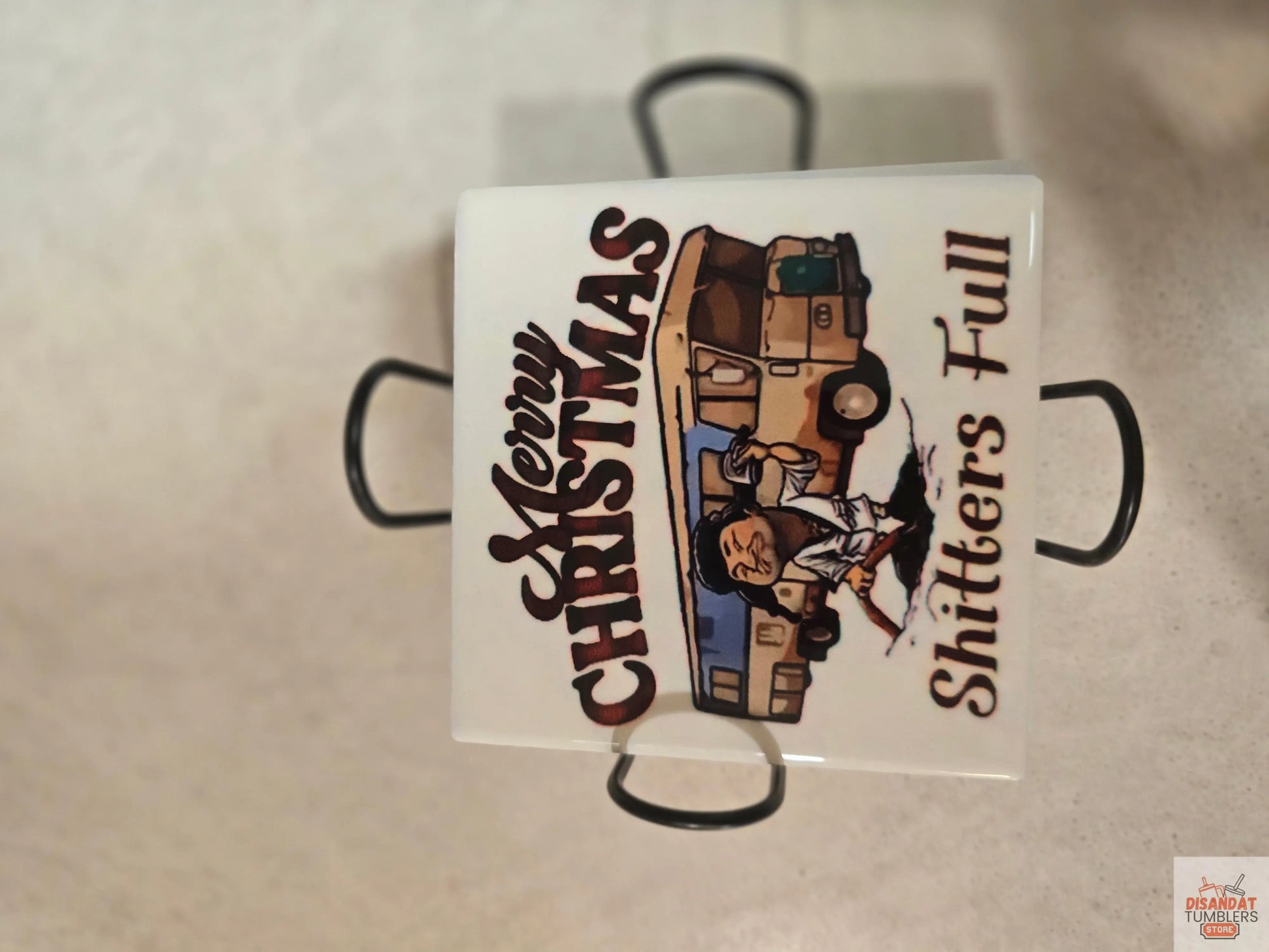 Shitters Full 4-inch Christmas 🎄 Coasters Dis An Dat Tumbler Store