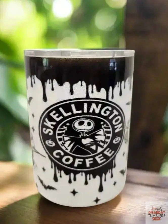 Skeleton Coffee 10oz double-walled Insulated Coffe Tumbler Dis An Dat Tumbler Store