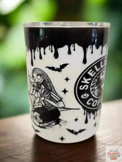 Skeleton Coffee 10oz double-walled Insulated Coffe Tumbler Dis An Dat Tumbler Store