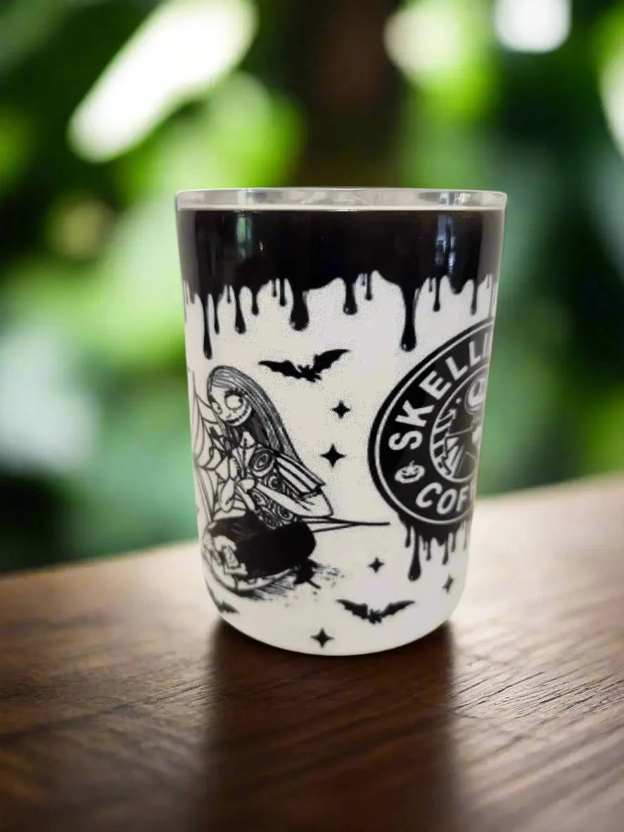 Skeleton Coffee 10oz double-walled Insulated Coffe Tumblers - Image #2