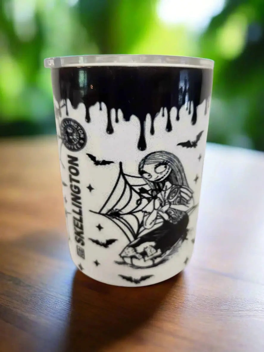 Skeleton Coffee 10oz double-walled Insulated Coffe Tumblers - Image #3