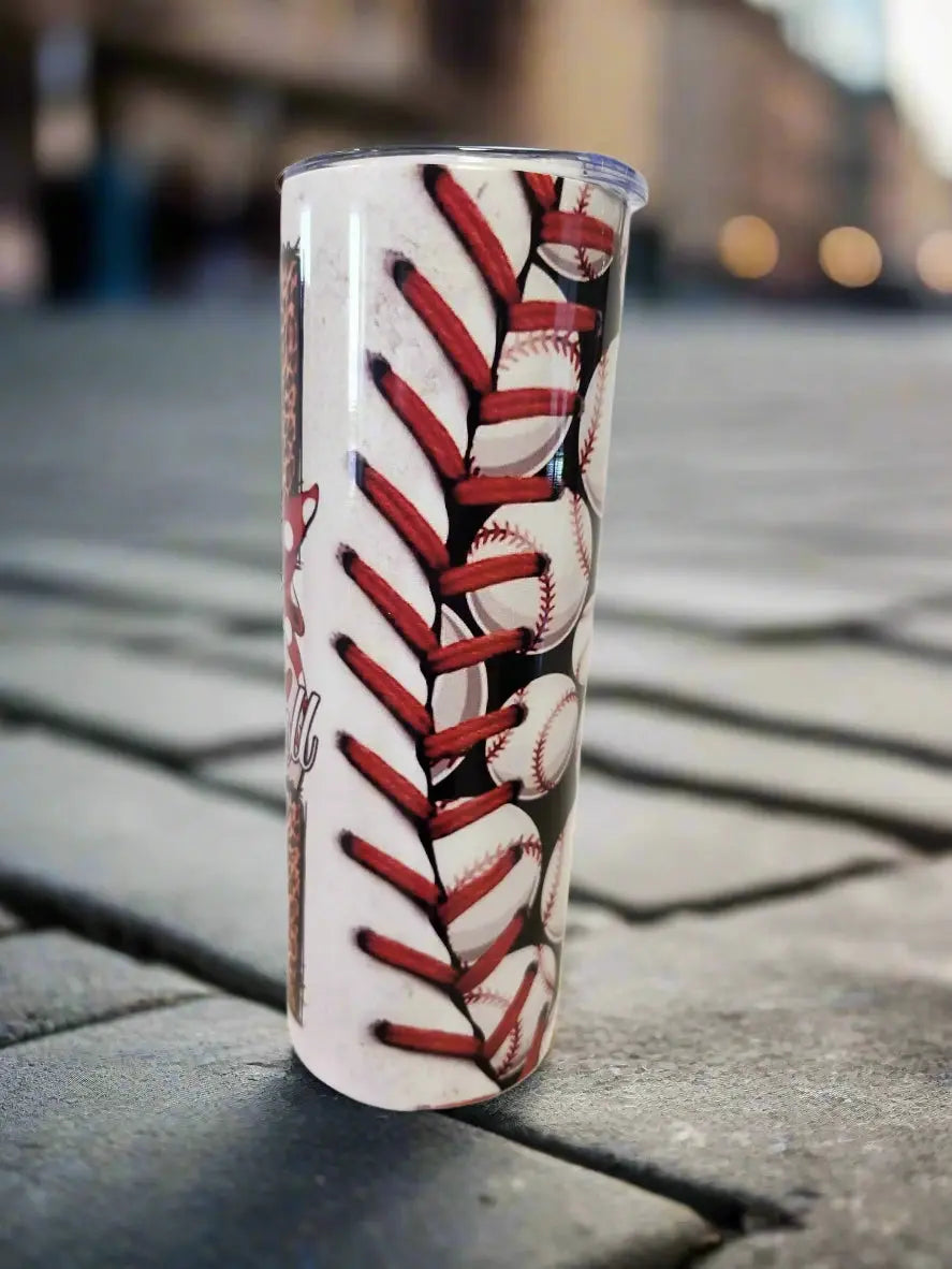 Softball Mom 20oz Tumblers - Image #4