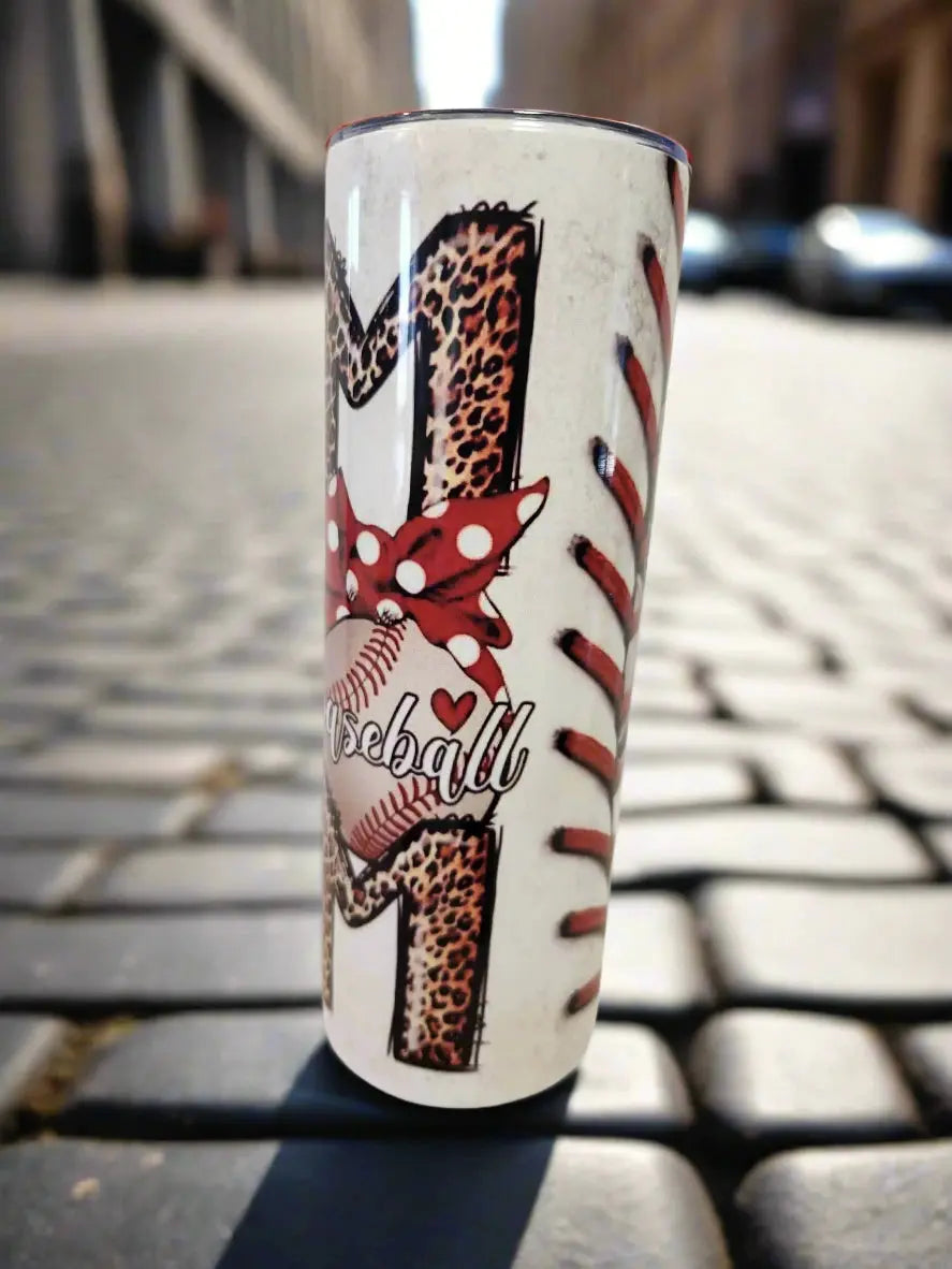 Softball Mom 20oz Tumblers - Image #5
