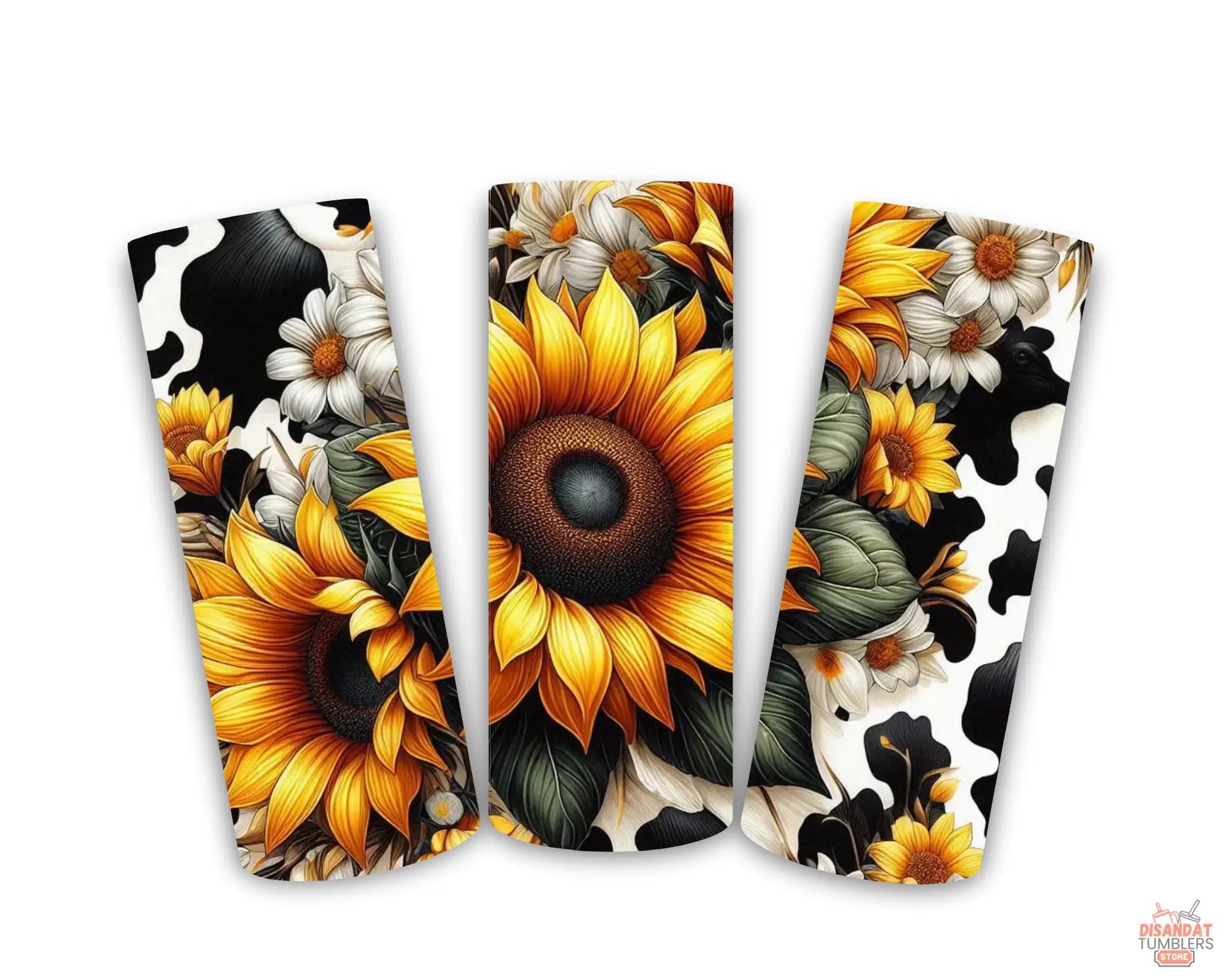 Sunflower/Cow Design 20oz Tumbler Dis An Dat Tumbler Store