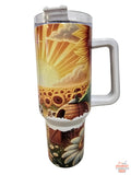 Sunrise Rooster 40oz Tumbler - Dis An Dat Tumbler Store