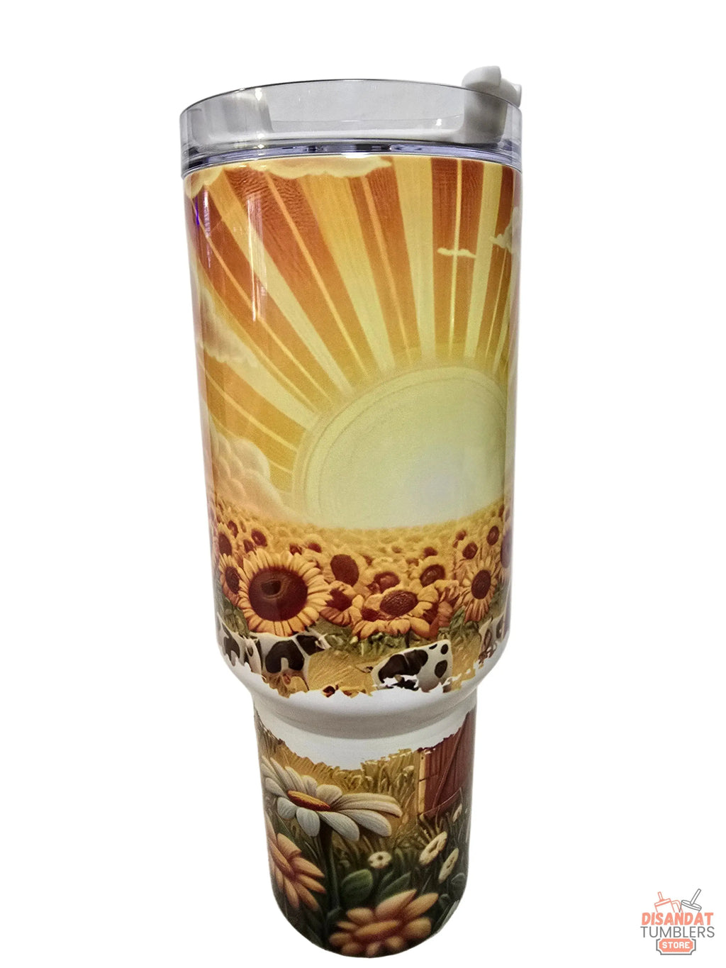 Sunrise Rooster 40oz Tumbler - Dis An Dat Tumbler Store