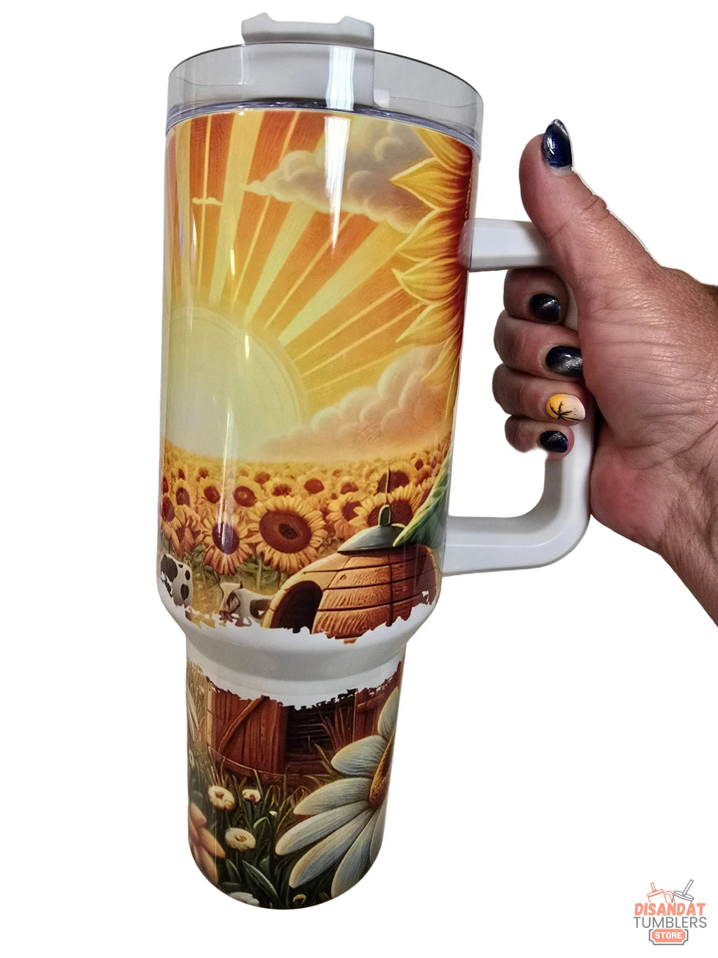 Sunrise Rooster 40oz Tumbler - Dis An Dat Tumbler Store
