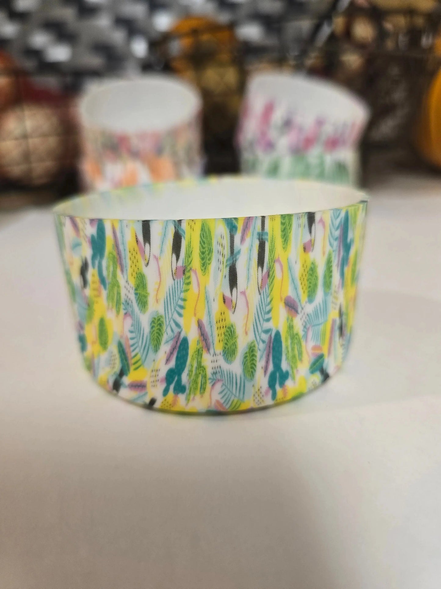 Floral Design Tumbler Boot Protectors - Dis An Dat Tumbler Store