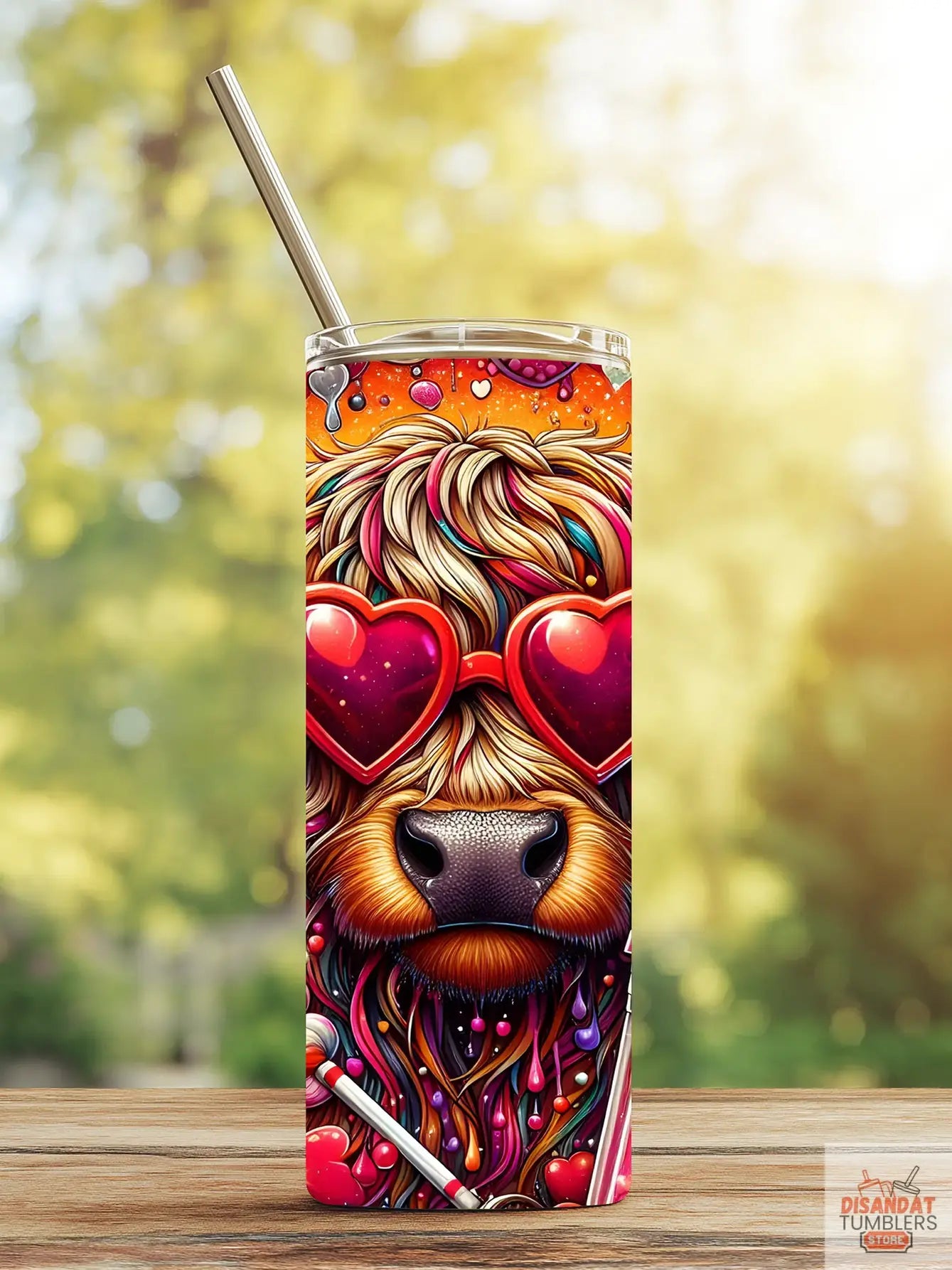 Valentine Heifer 20oz Tumbler - Dis An Dat Tumbler Store