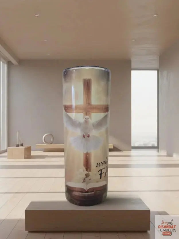 Walk by Faith W/ Dove 20/30oz Tumbler Dis An Dat Tumbler Store