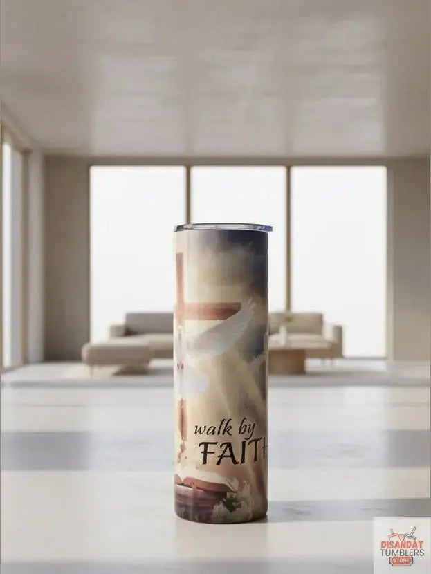 Walk by Faith W/ Dove 20/30oz Tumbler Dis An Dat Tumbler Store