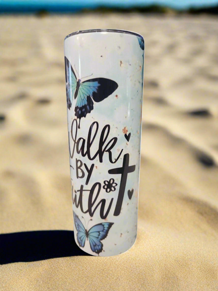 Walk by faith 20oz Tumblers - Image #2