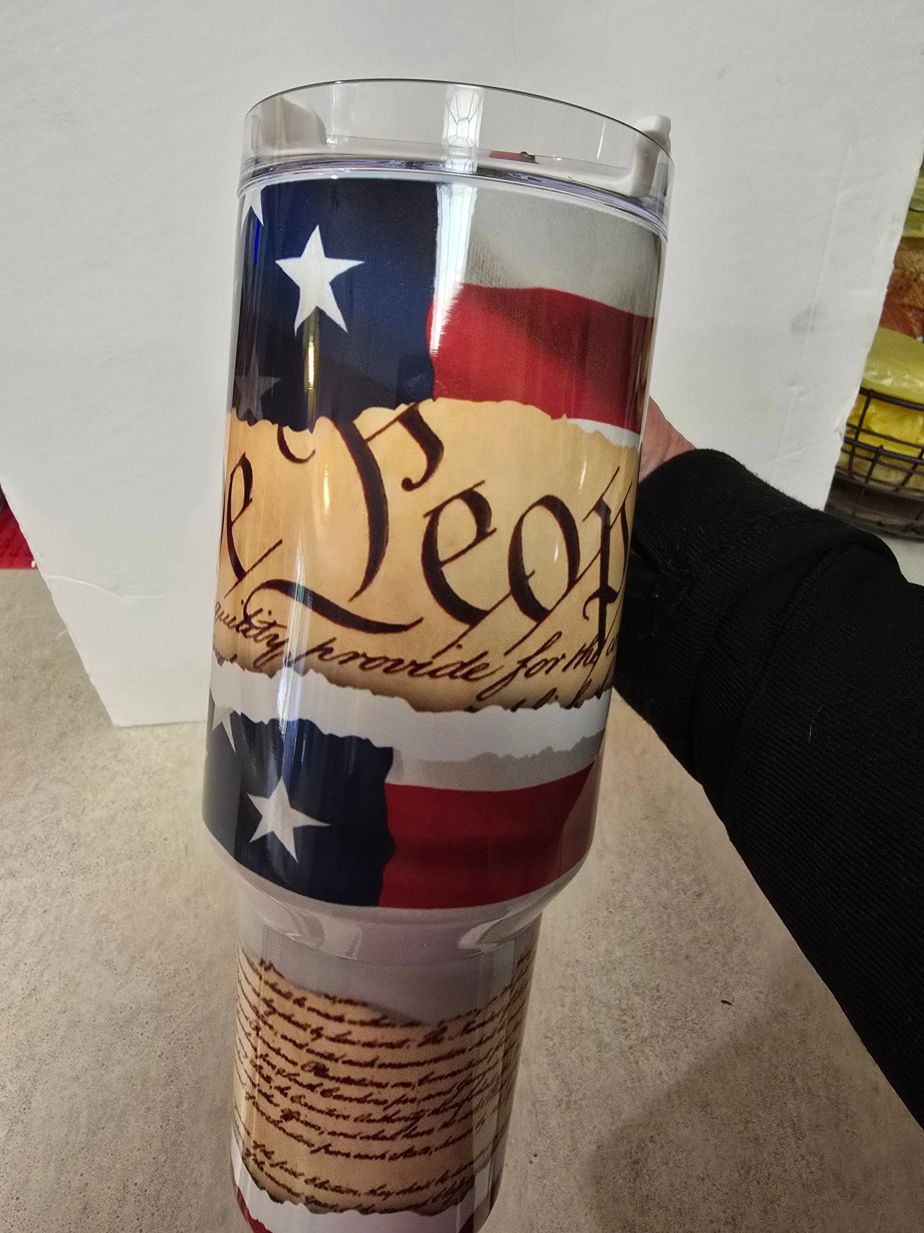 We the people Patriotic 40oz Tumbler Dis An Dat Tumbler Store