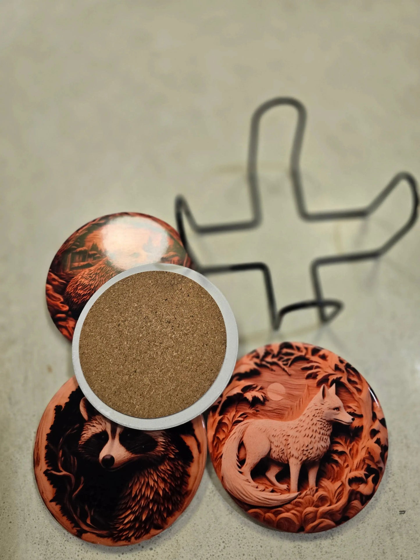 Wildlife 3 inch round Coasters Dis An Dat Tumbler Store
