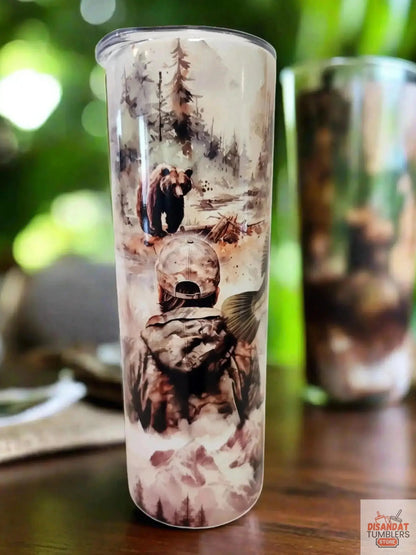 Wildlife fisherman 20oz Tumbler Dis An Dat Tumbler Store