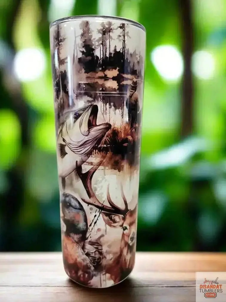Wildlife fisherman 20oz Tumbler Dis An Dat Tumbler Store