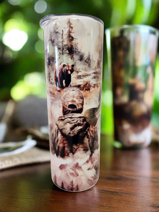 Wildlife fisherman 20oz Tumbler Dis An Dat Tumbler Store