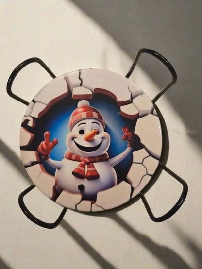Winter Holiday Characters 3 Inch Round Coasters Dis An Dat Tumbler Store