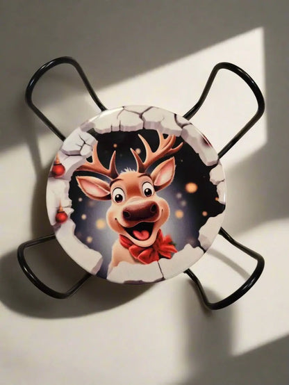 Winter Holiday Characters 3 Inch Round Coasters Dis An Dat Tumbler Store