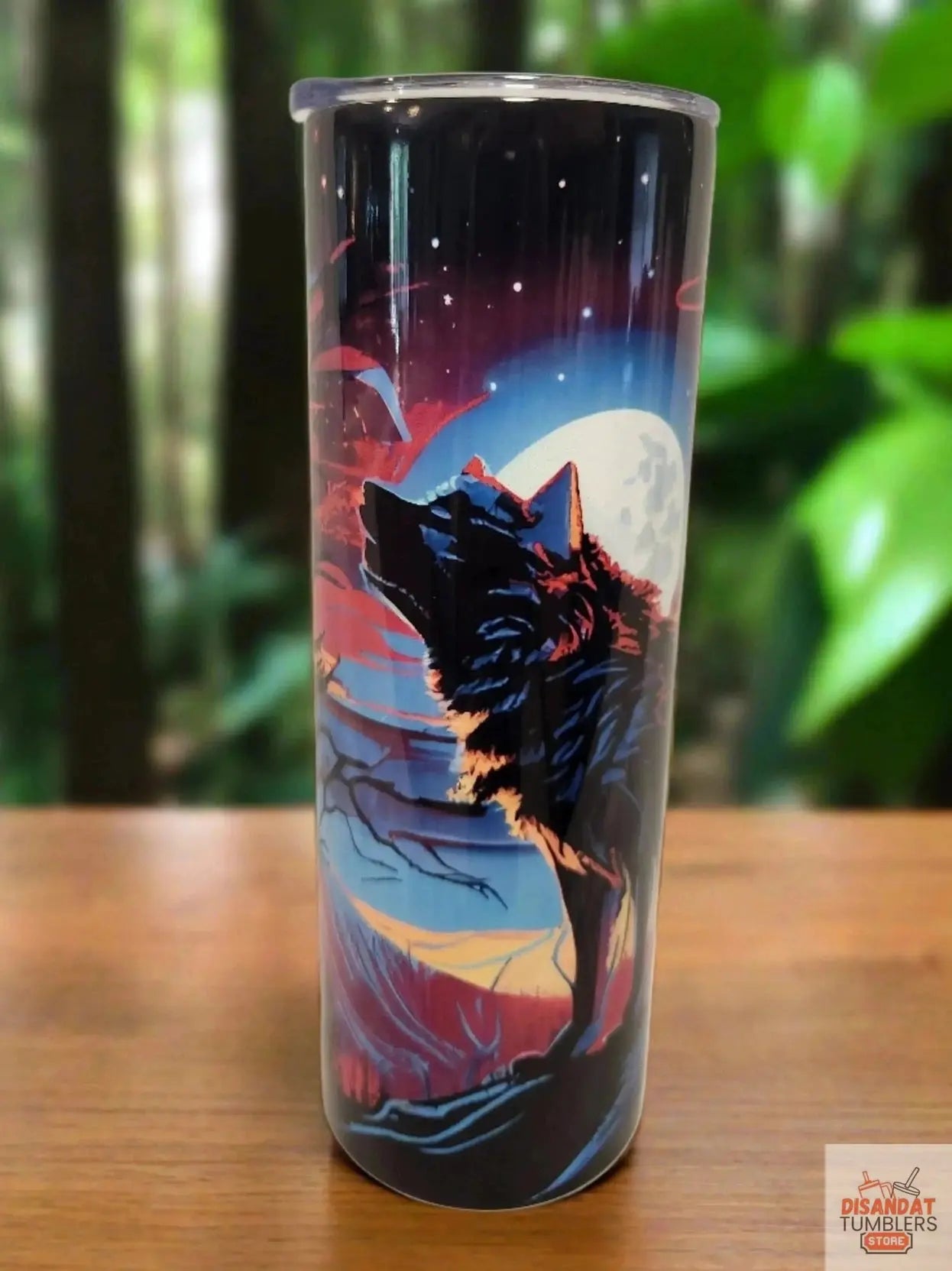 Wolf and Moon 20oz Tumbler DisAnDat
