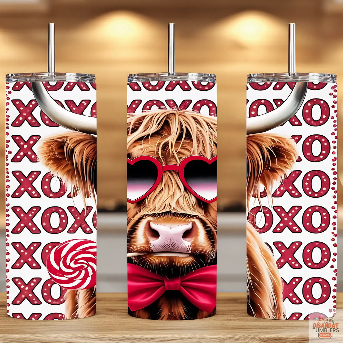 XOXO Heifer Love 20oz Tumbler - Dis An Dat Tumbler Store