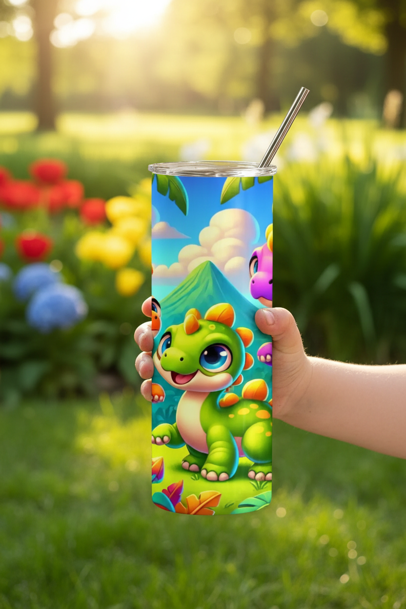 Baby Dragons tumbler child's hand lifestyle