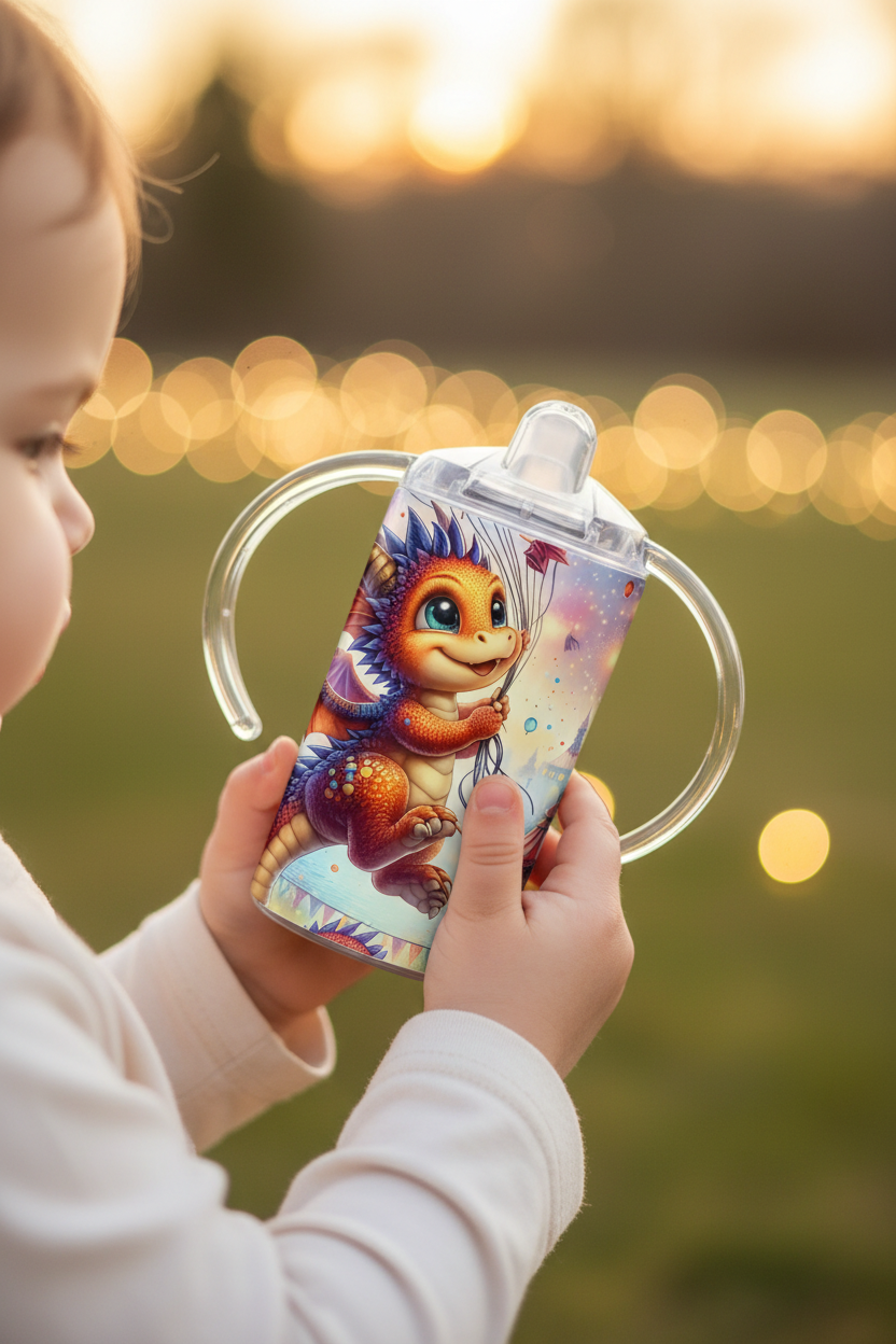 Circus Dragon sippy cup toddler lifestyle