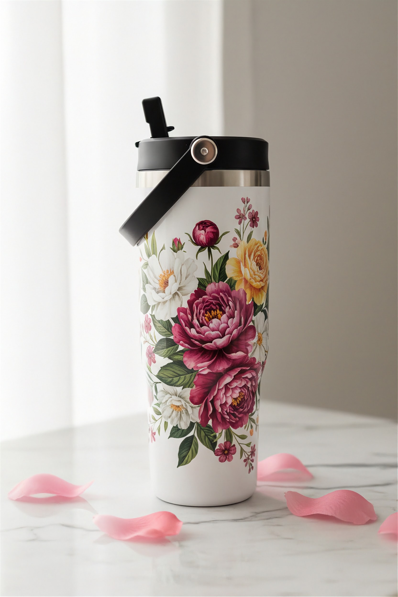 30 oz Tumbler with Handle – Hot &amp; Cold Insulated