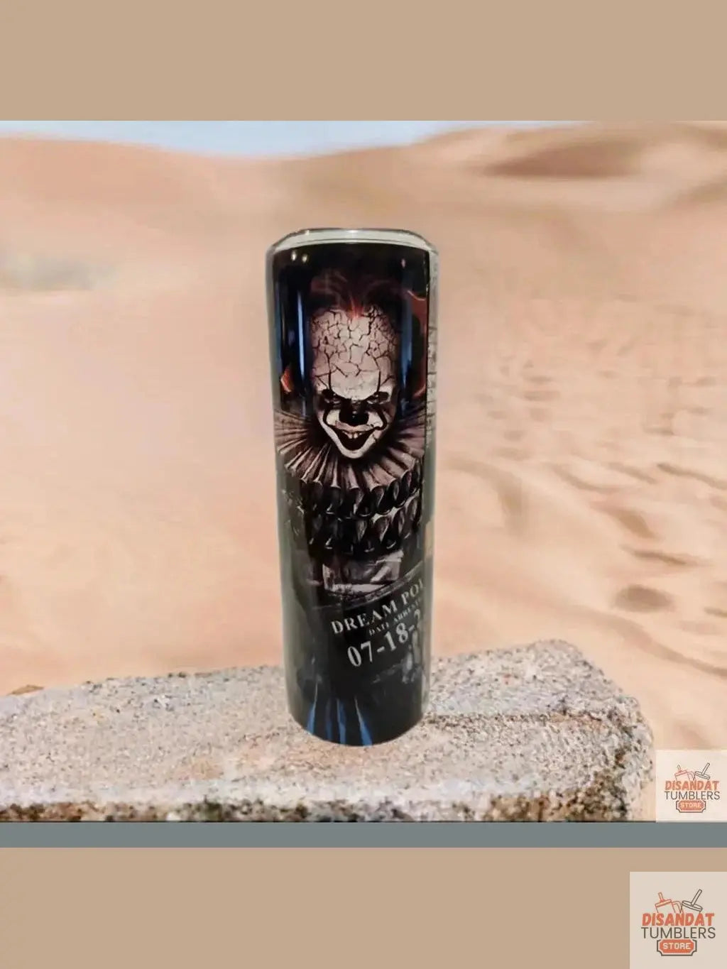 3 horror Characters designs 20oz tumbler - Dis An Dat Tumbler Store