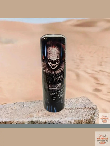 3 horror Characters designs 20oz tumbler - Dis An Dat Tumbler Store