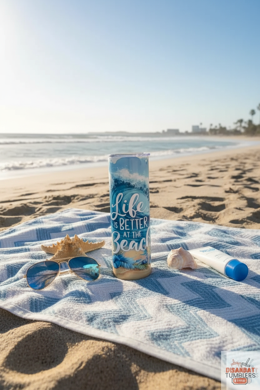 Life is Better at the Beach towel lifestyle