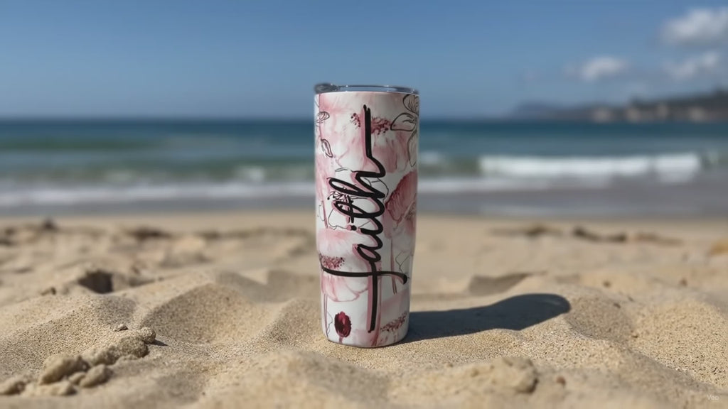 Pretty Pink Faith 20oz Tumbler - Eco-Friendly & Reusable