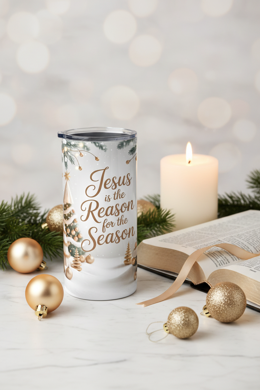 Reason for the Season tumbler Bible lifestyle
